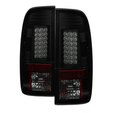 Load image into Gallery viewer, Spyder Ford F150 side 97-03/F250 Super Duty 99-07 LED Tail Lights Blk Smke ALT-YD-FF15097-LED-BSM