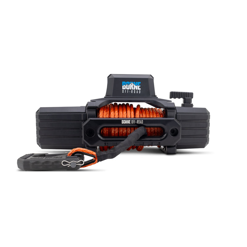 Borne Off-Road 12K Winch - Orange Synthetic Rope