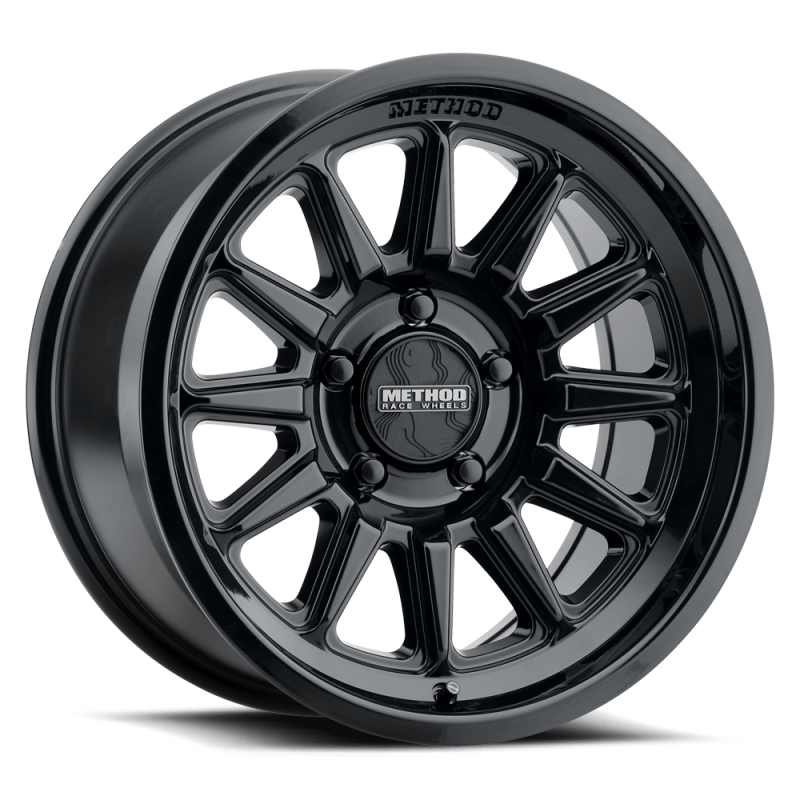 Method MR323 17x8.5 / 8x6.5 BP / 0ET / 4.72in BS / 130.81mm CB - Gloss Black Wheel