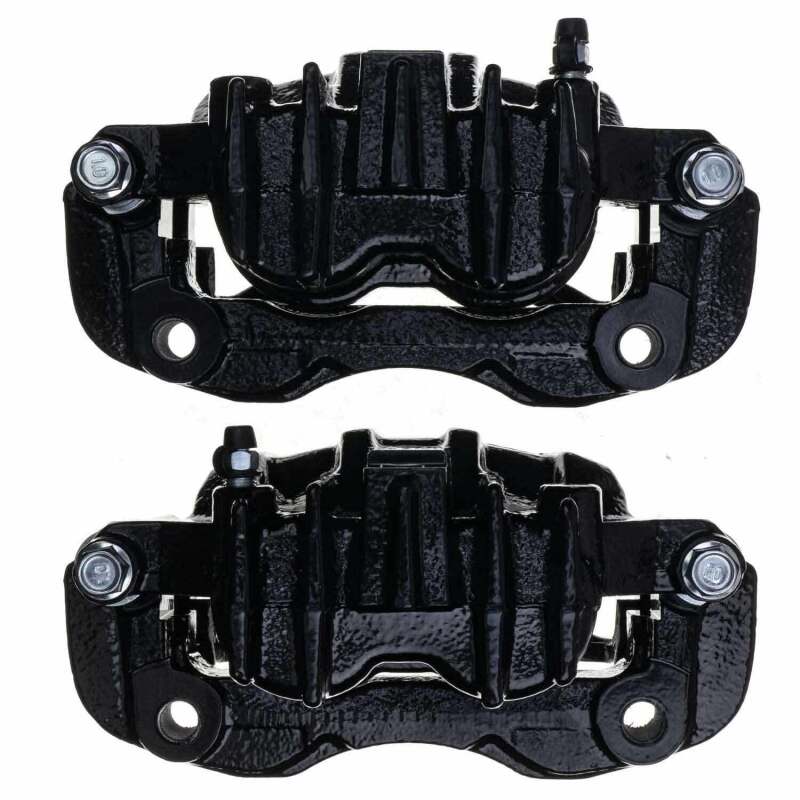 Power Stop 00-05 Ford Excursion Rear Black Caliper - Pair w/Bracket