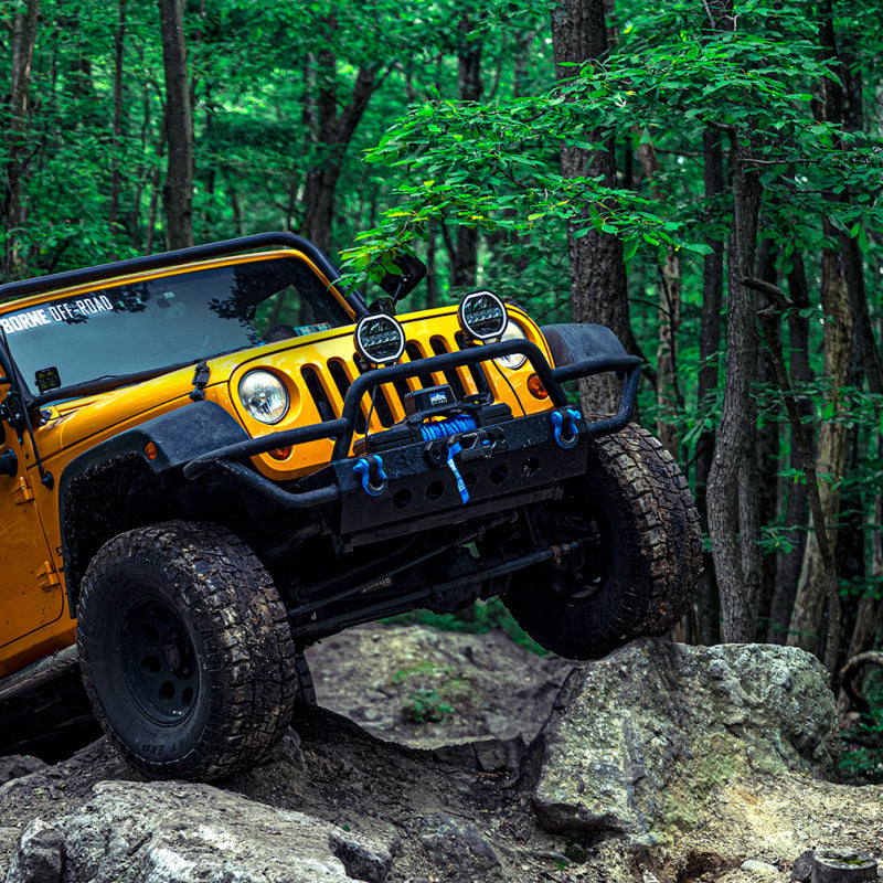 Borne Off-Road 12K Winch - Black Synthetic Rope