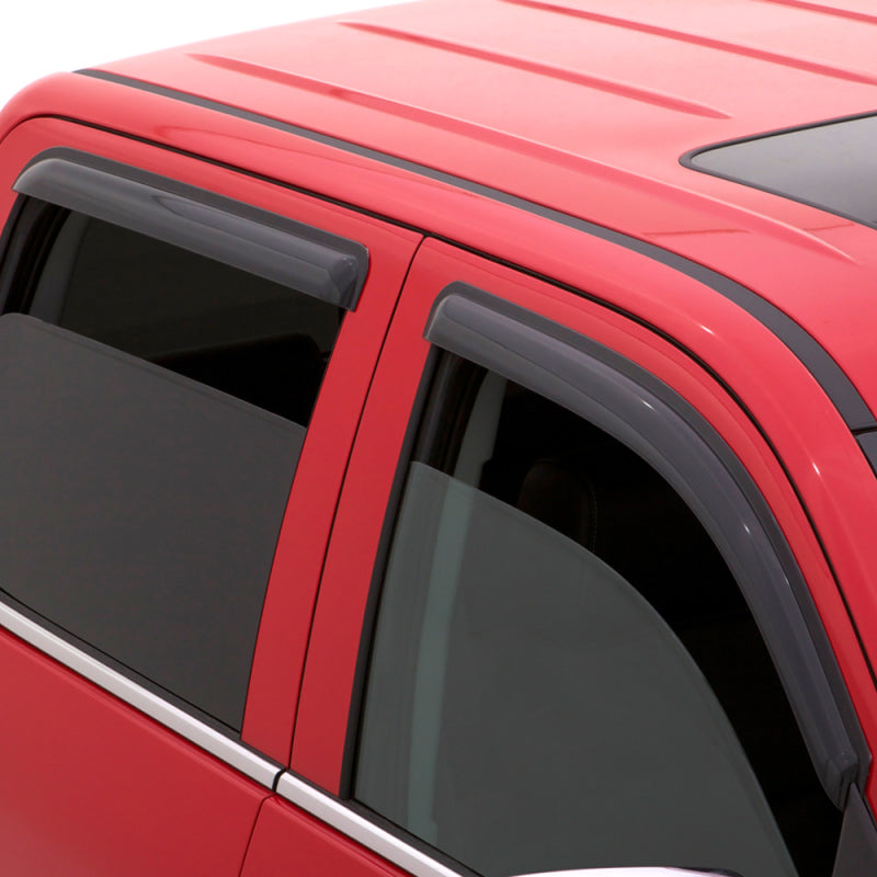 AVS 15-18 Ford F-150 Supercab Ventvisor Outside Mount Window Deflectors 4pc - Smoke