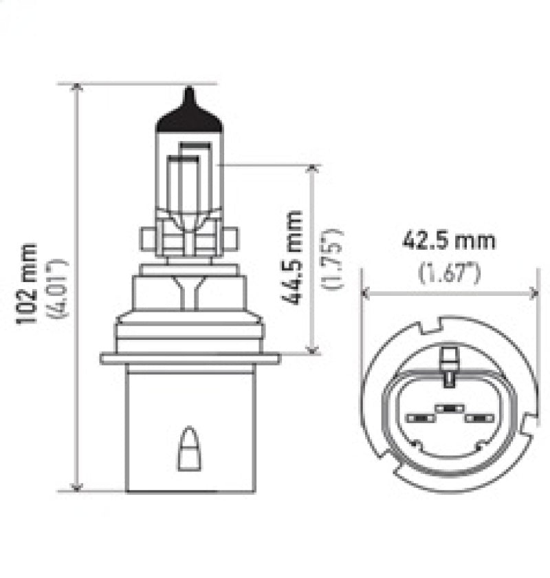 Hella Bulb 9004 12V 65/45W Xen Wht Xb (2)