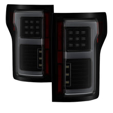 Load image into Gallery viewer, Spyder 15-17 Ford F-150 LED Tail Lights (w/Blind Spot) - Black Smoke (ALT-YD-FF15015BS-LBLED-BSM)