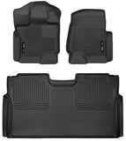 Husky Liners 15-23 Ford F-150 SuperCrew Cab X-Act Contour Front & 2nd Row Seat Floor Liners - Black