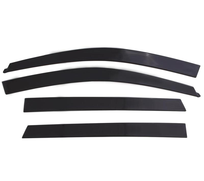 AVS 04-08 Ford F-150 Supercrew Ventvisor Low Profile Deflectors 4pc - Smoke