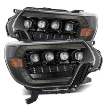 Load image into Gallery viewer, AlphaRex 12-15 Toyota Tacoma NOVA LED Proj Headlights Plank Alpha Blk w/Activ Light/Seq Signal/DRL