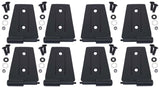 Kentrol 07-18 Jeep Wrangler JK Door Hinge Set 8 Pieces 4 Door - Textured Black