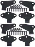 Kentrol 07-18 Jeep Wrangler JK Body Door Hinge Set 8 Pieces 4 Door - Textured Black