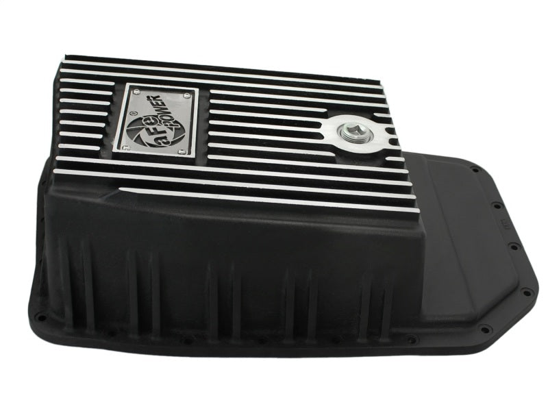 aFe Power Transmission Pan Black Machined 09-14 Ford 6R80 F-150 Trucks